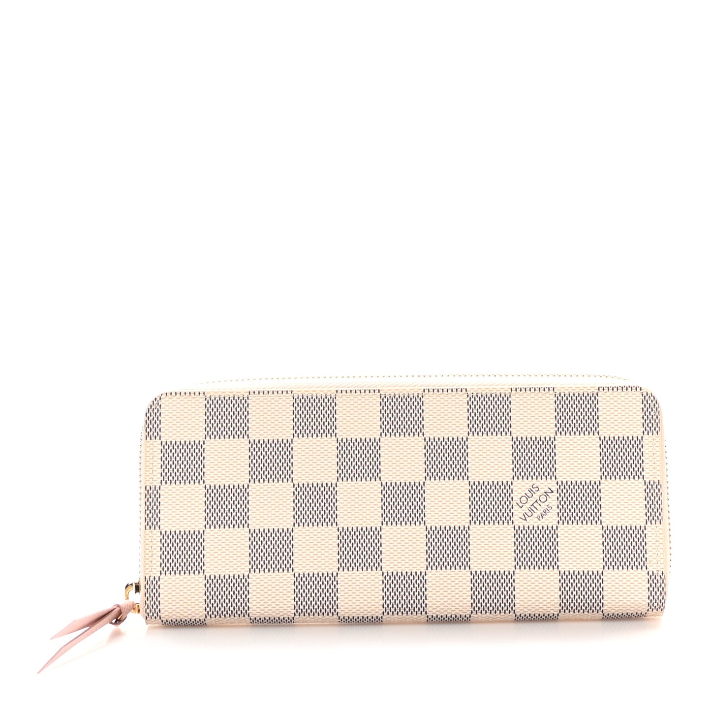 Damier Azur Clemence Wallet Rose Ballerine