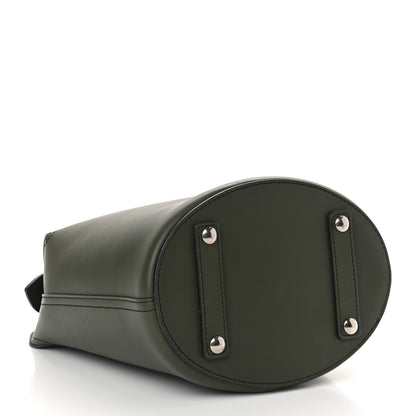 Burberry Supple Calfskin Small Bucket Dark Olive 5 of 8