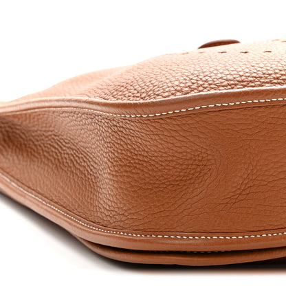 Hermes Taurillon Clemence Evelyne III PM Gold 9 of 10