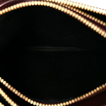 Celine Lambskin Small Trio Crossbody Bag Burgundy 6 of 11