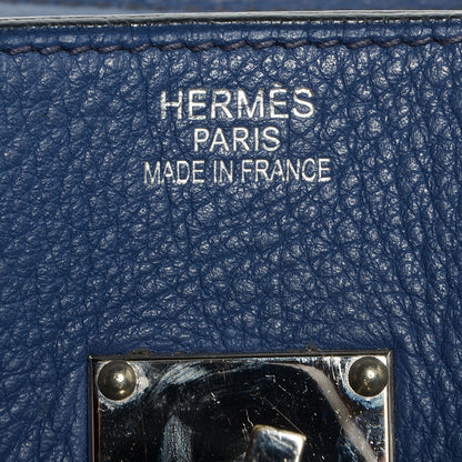 Hermes Taurillon Clemence JPG Birkin 42 Bleu Brighton 18 of 21