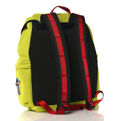 Gucci Mesh Web Hollywood Embroidered Double Buckle Backpack Anis Multicolor Black 2 of 13