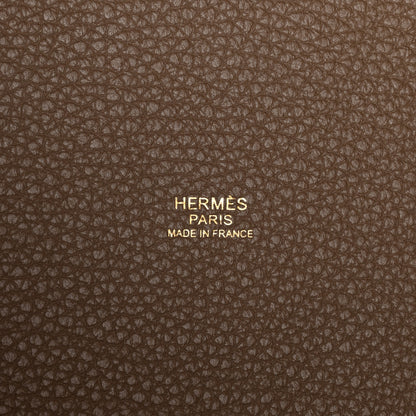 Hermes Taurillon Clemence Picotin Lock 22 MM Etoupe 6 of 12