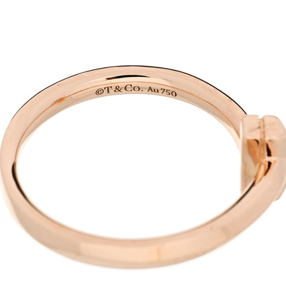 Tiffany 18K Rose Gold T T1 Ring 57 8 4 of 5