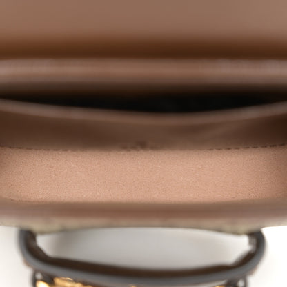 Gucci GG Supreme Monogram Azalea Calfskin Web Horsebit 1955 Wallet On Strap Beige Ebony Brown Sugar 5 of 11