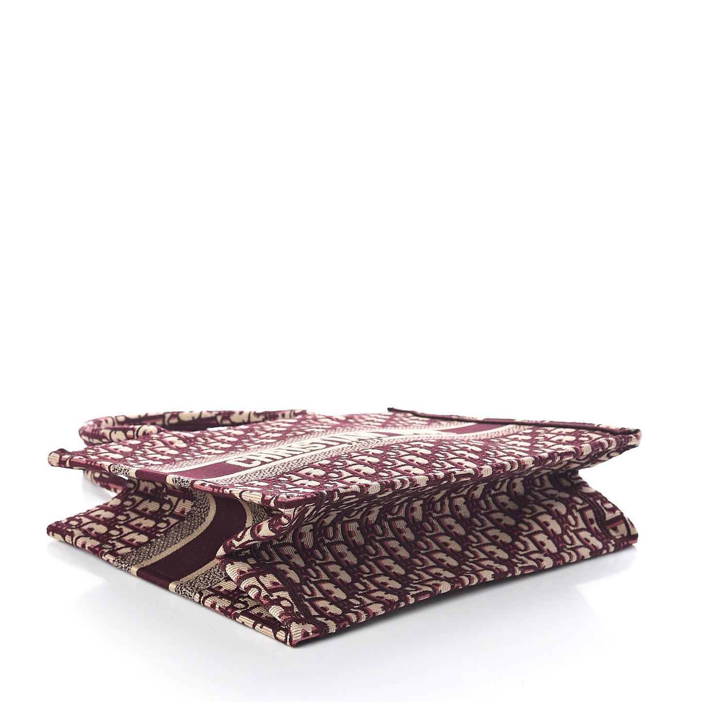 Oblique Medium Book Tote Burgundy Multicolor