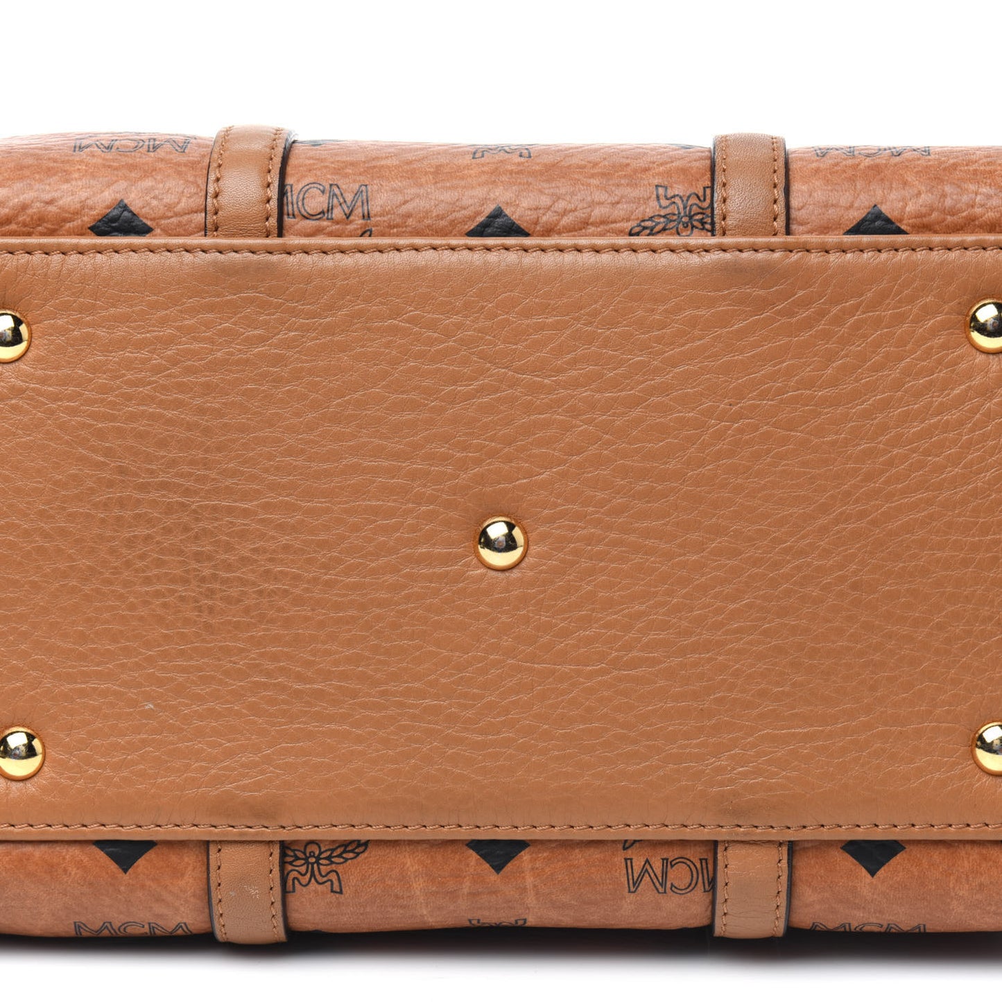 Visetos Dog Bone Boston Bag Cognac