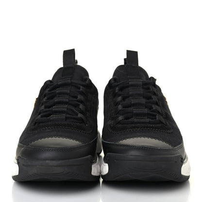 Chanel Velvet Calfskin Mixed Fibers CC Sneakers 37.5 Black 2 of 4