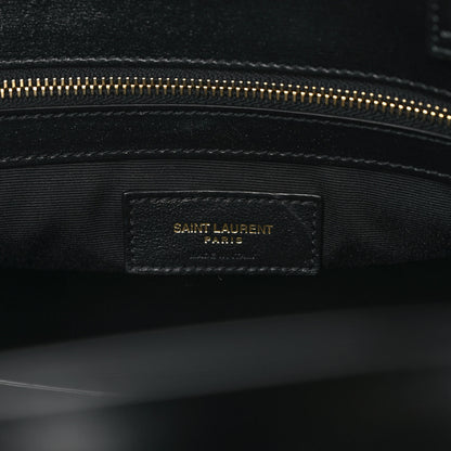 Saint Laurent Calfskin Small Manhattan Shopper Tote Black 6 of 8