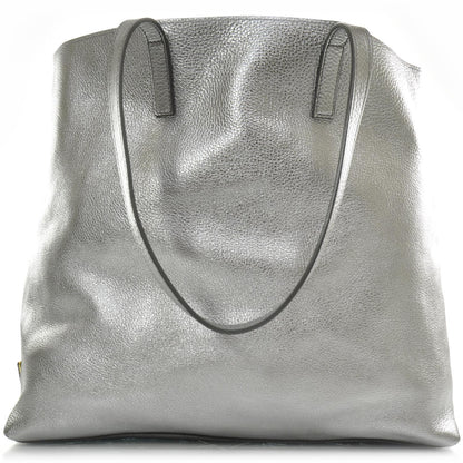 Prada Vitello Daino Tote Silver 2 of 12