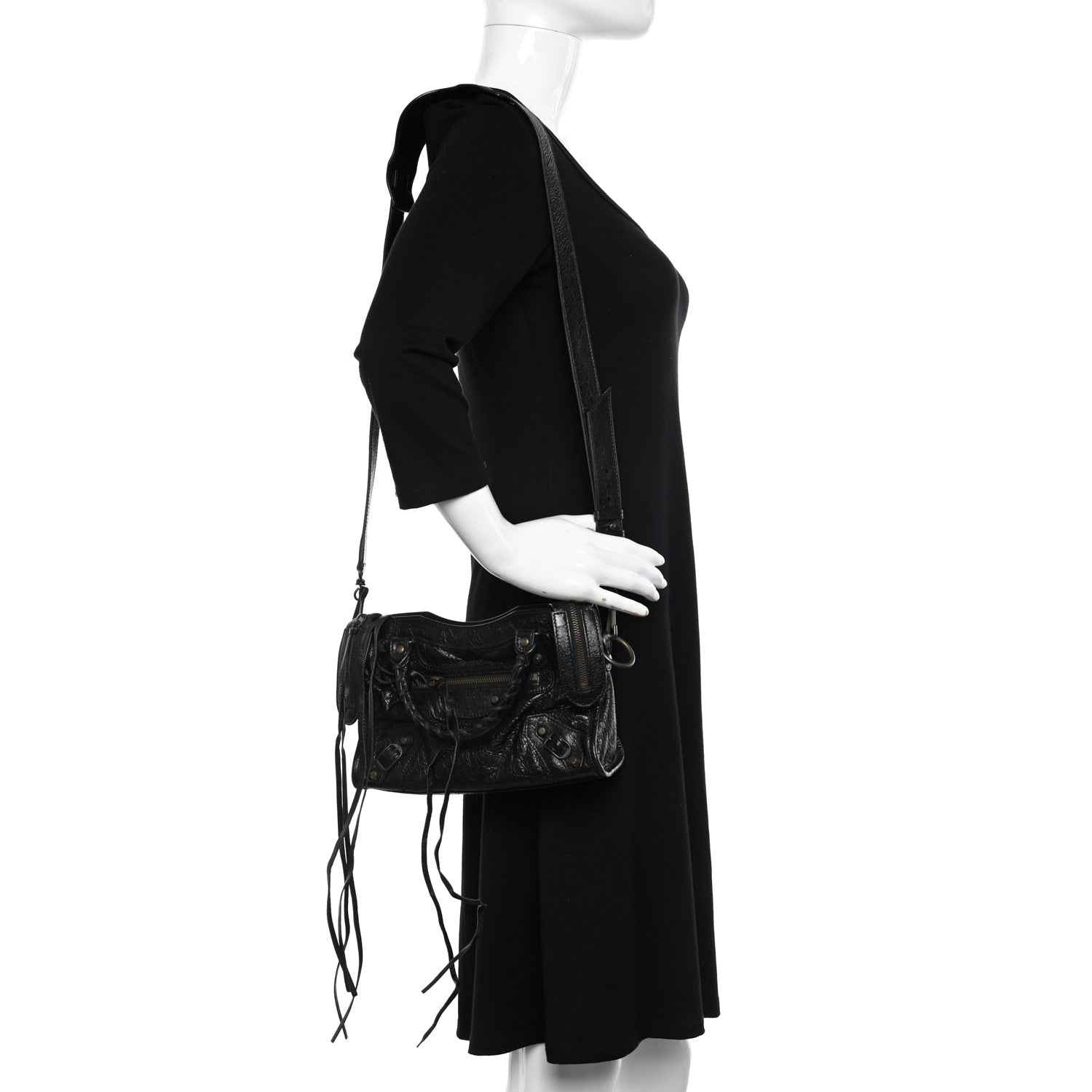 Balenciaga Agneau Classic Hardware Mini City Black 3 of 10