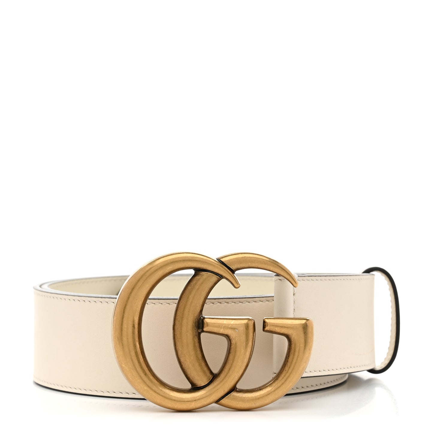 Calfskin Double G 40mm Belt 90 36 Mystic White