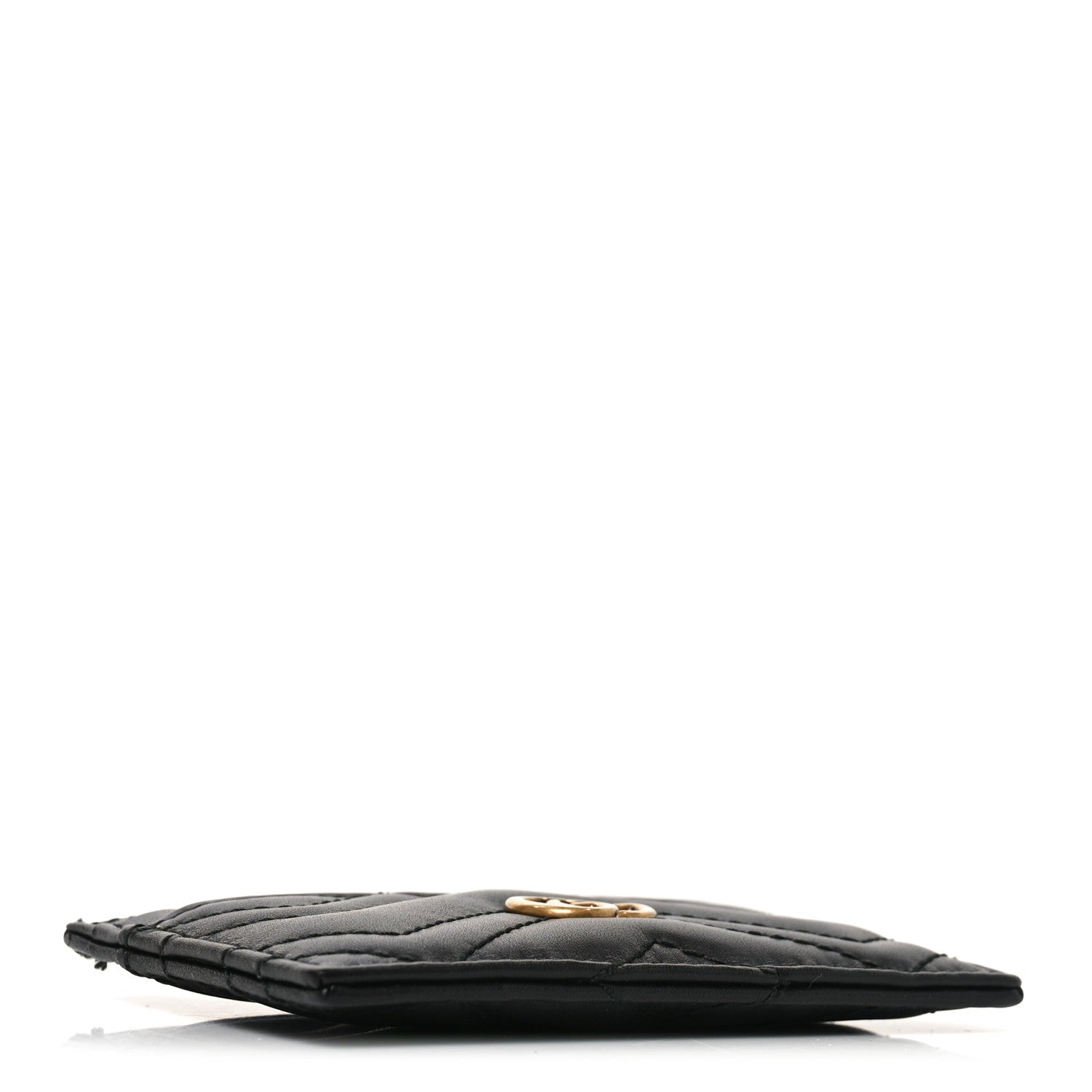 Gucci Calfskin Matelasse GG Marmont Card Holder Black 4 of 7