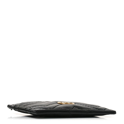 Gucci Calfskin Matelasse GG Marmont Card Holder Black 4 of 7