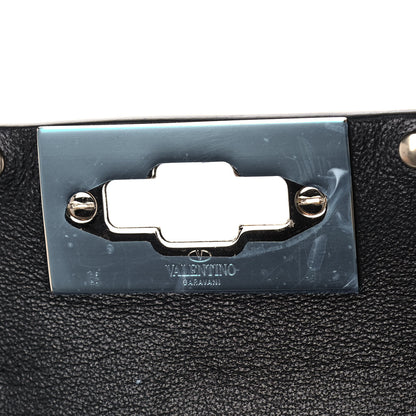 Valentino Garavani Lambskin Rockstud Spike Wallet on Chain Black 10 of 10