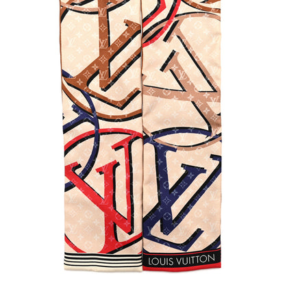 Louis Vuitton Silk Monogram Planet LV Bandeau Beige 2 of 5