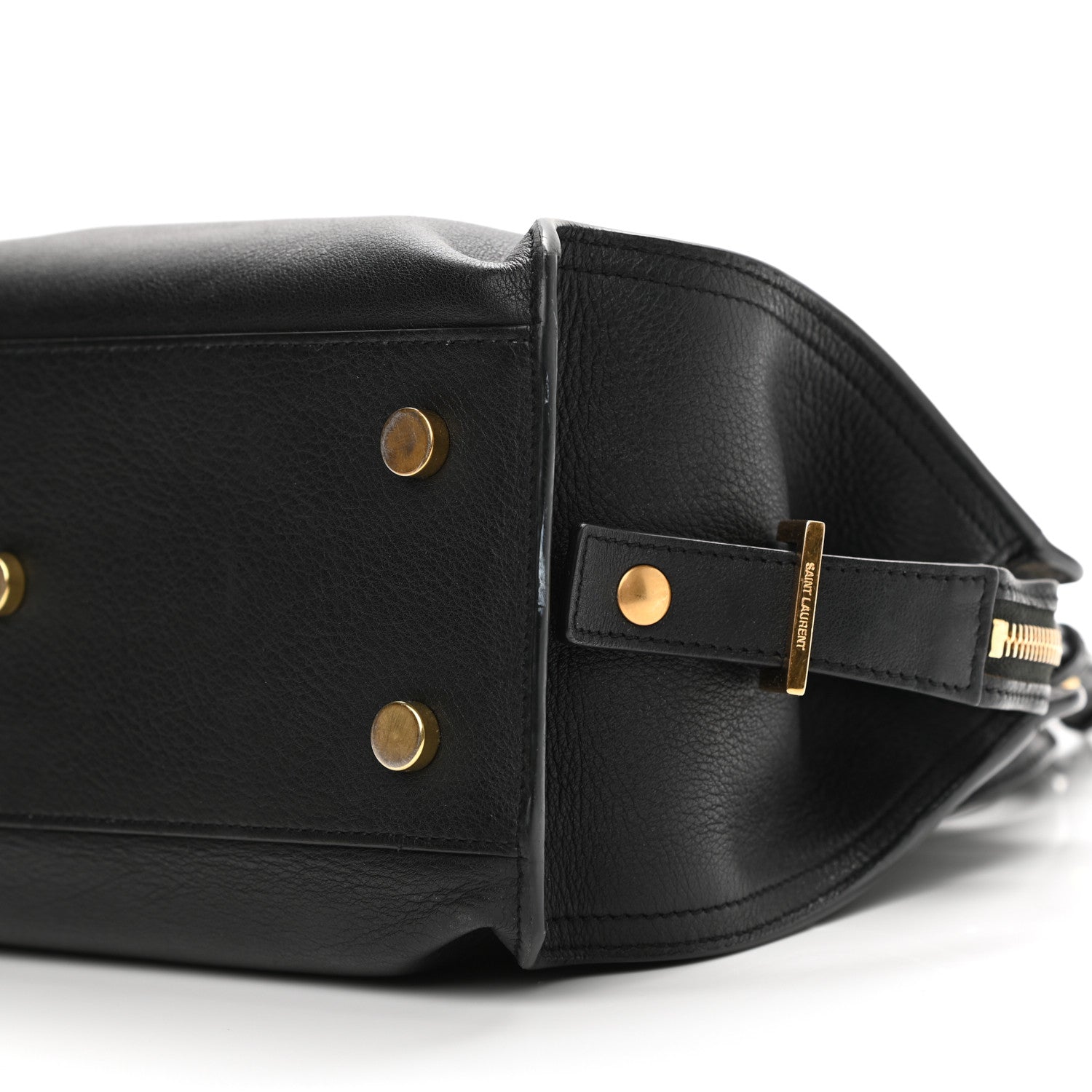 Saint Laurent Calfskin Monogram Baby Downtown Cabas Black 10 of 10