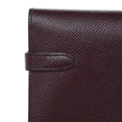 Hermes Epsom Kelly Longue Wallet Bordeaux 12 of 14