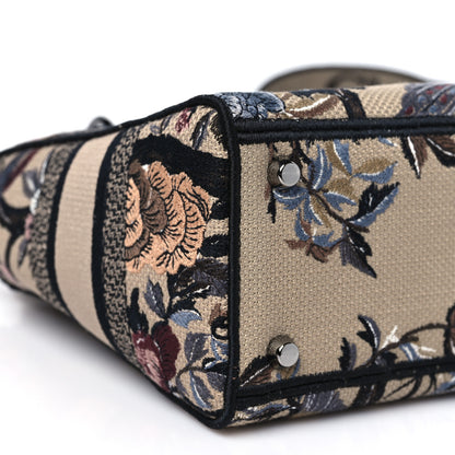 Christian Dior Canvas Embroidered Jardin D'Hiver Medium Lady D-Lite Beige Multicolor 9 of 11