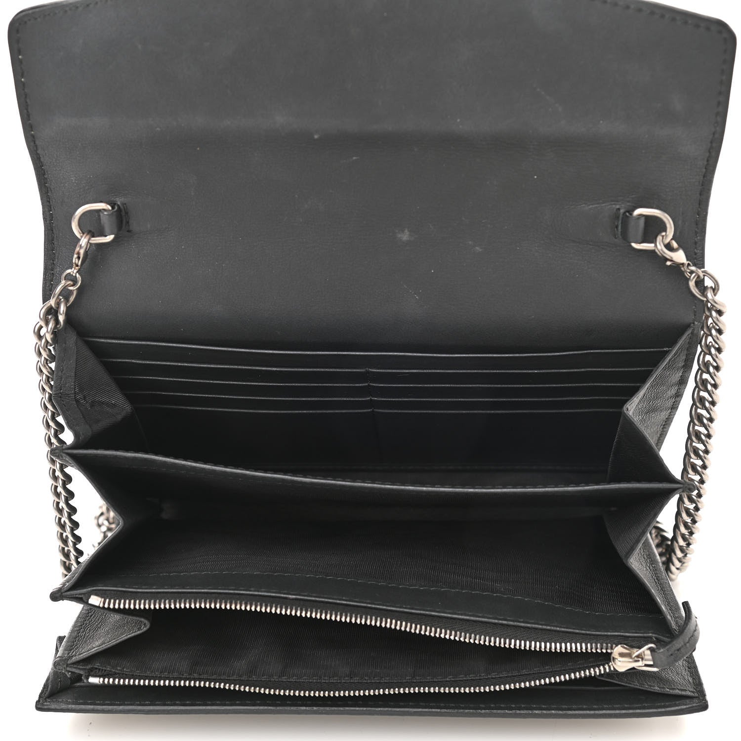 Gucci GG Supreme Monogram Mini Dionysus Chain Wallet Beige Black 5 of 11