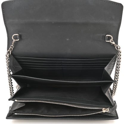 Gucci GG Supreme Monogram Mini Dionysus Chain Wallet Beige Black 5 of 11