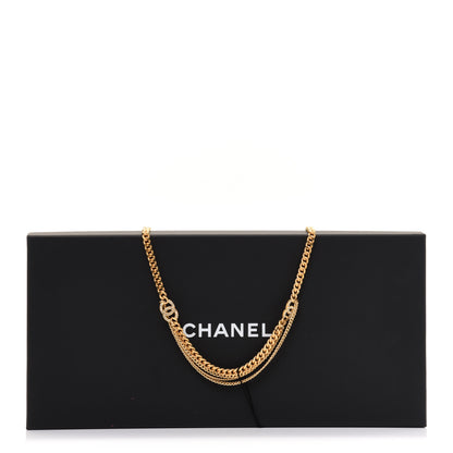 Chanel Crystal CC Multi Strand Chain Belt 75 Gold 5 of 5