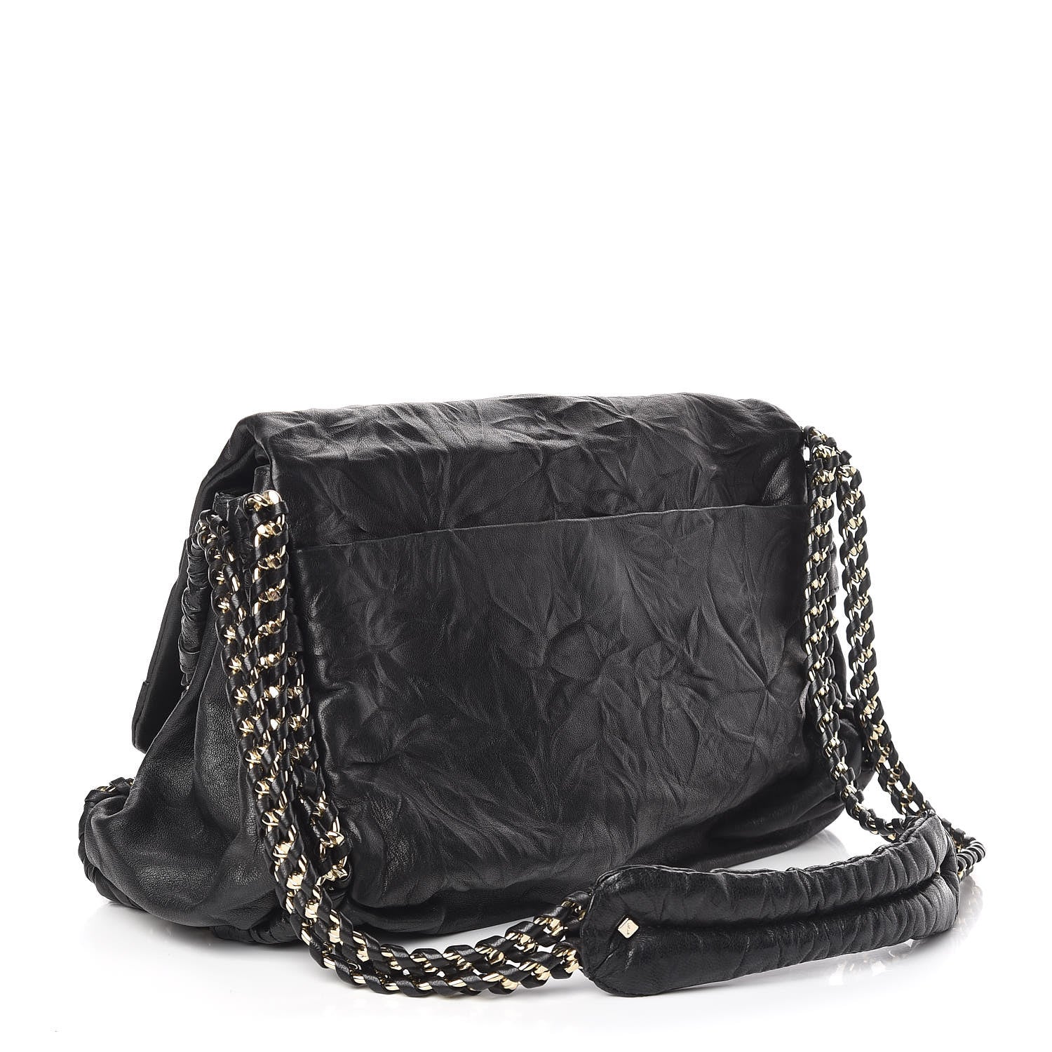 MCM Lambskin Flap Bag Black 3 of 12