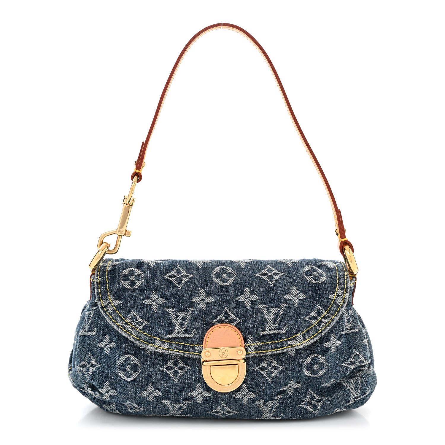 Louis Vuitton Monogram Denim Mini Pleaty Blue 1 of 9