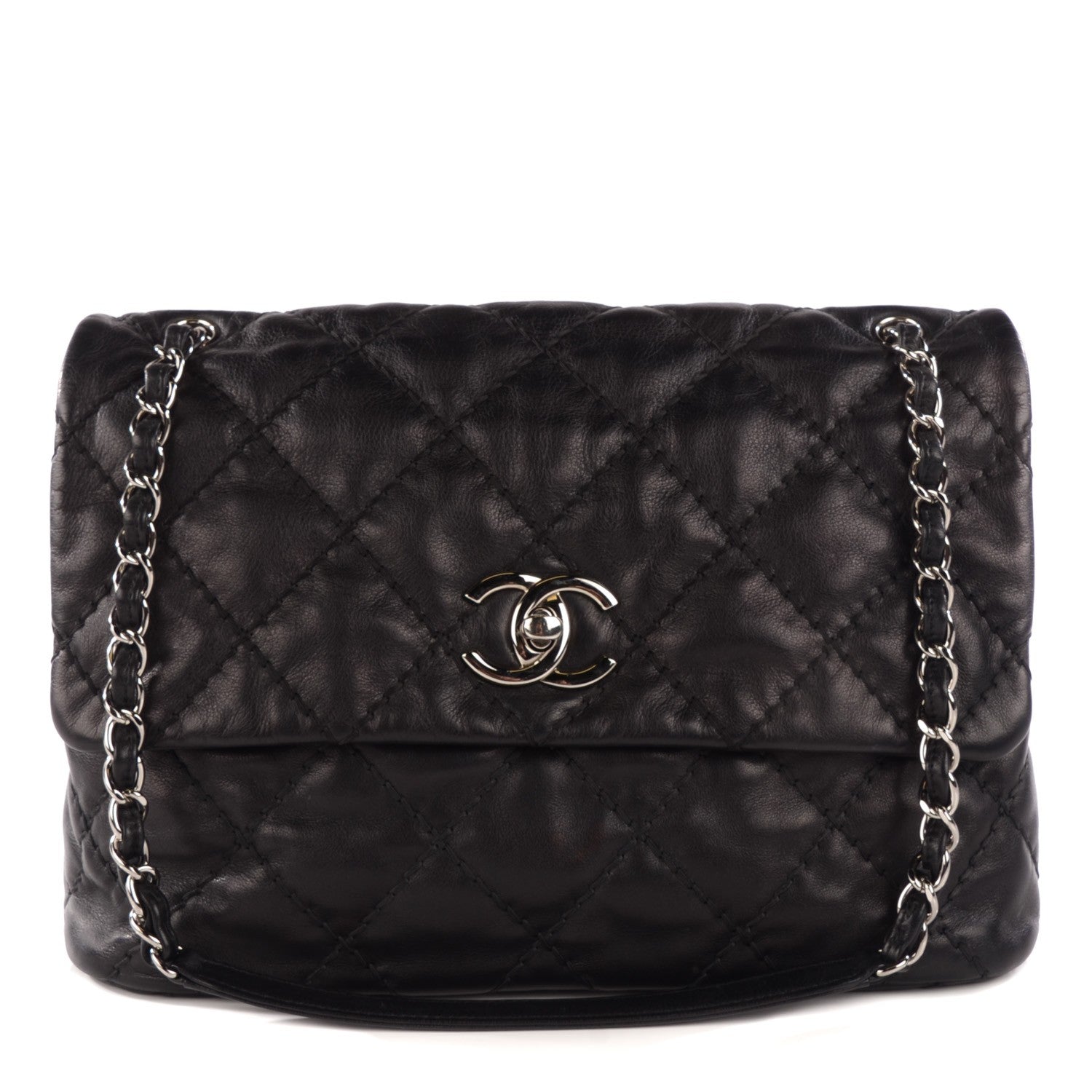 Chanel Calfskin Large Love Me Tender Flap Black 1 of 9