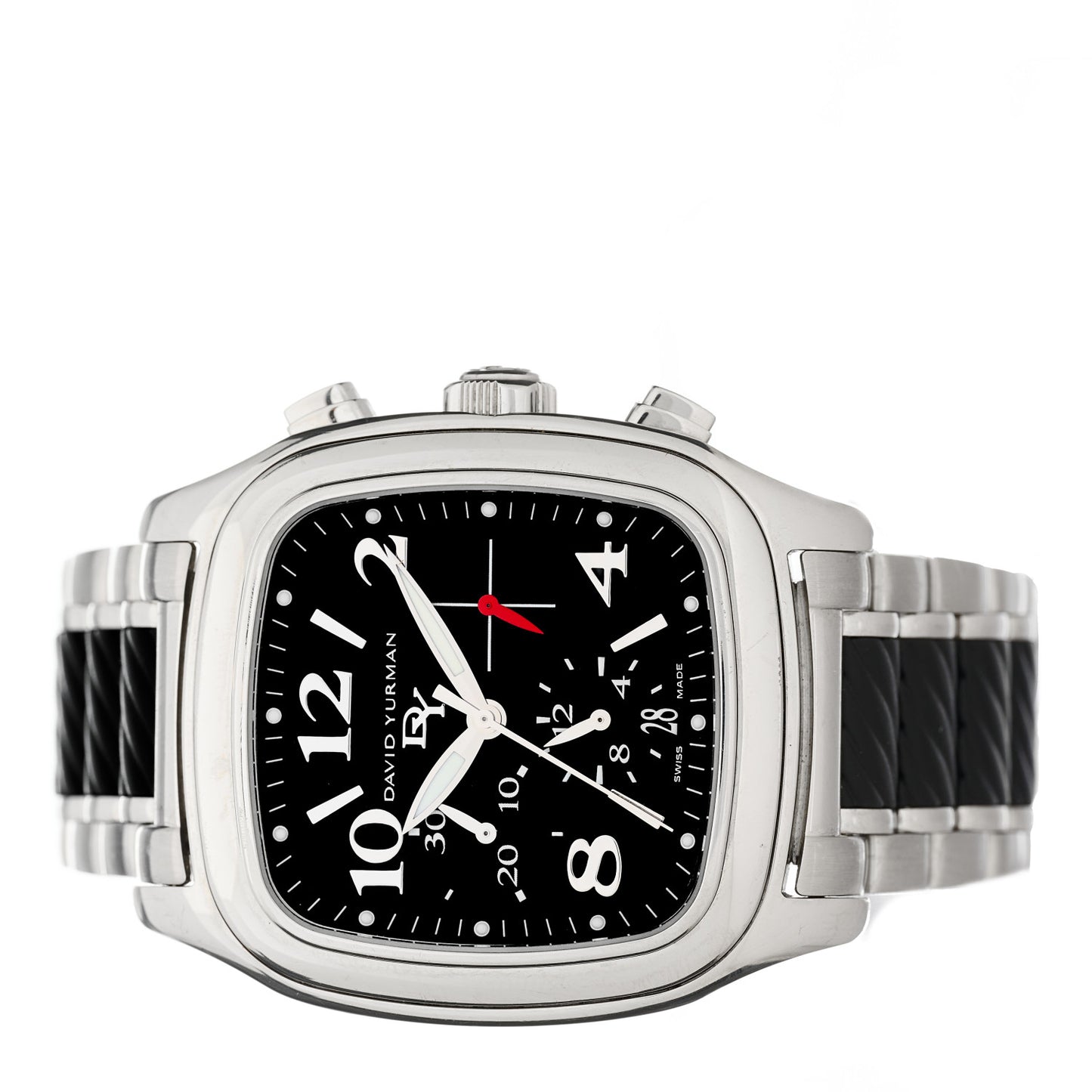 PVD Stainless Steel 41mm Thoroughbred Belmont Chronograph Automatic Watch Black