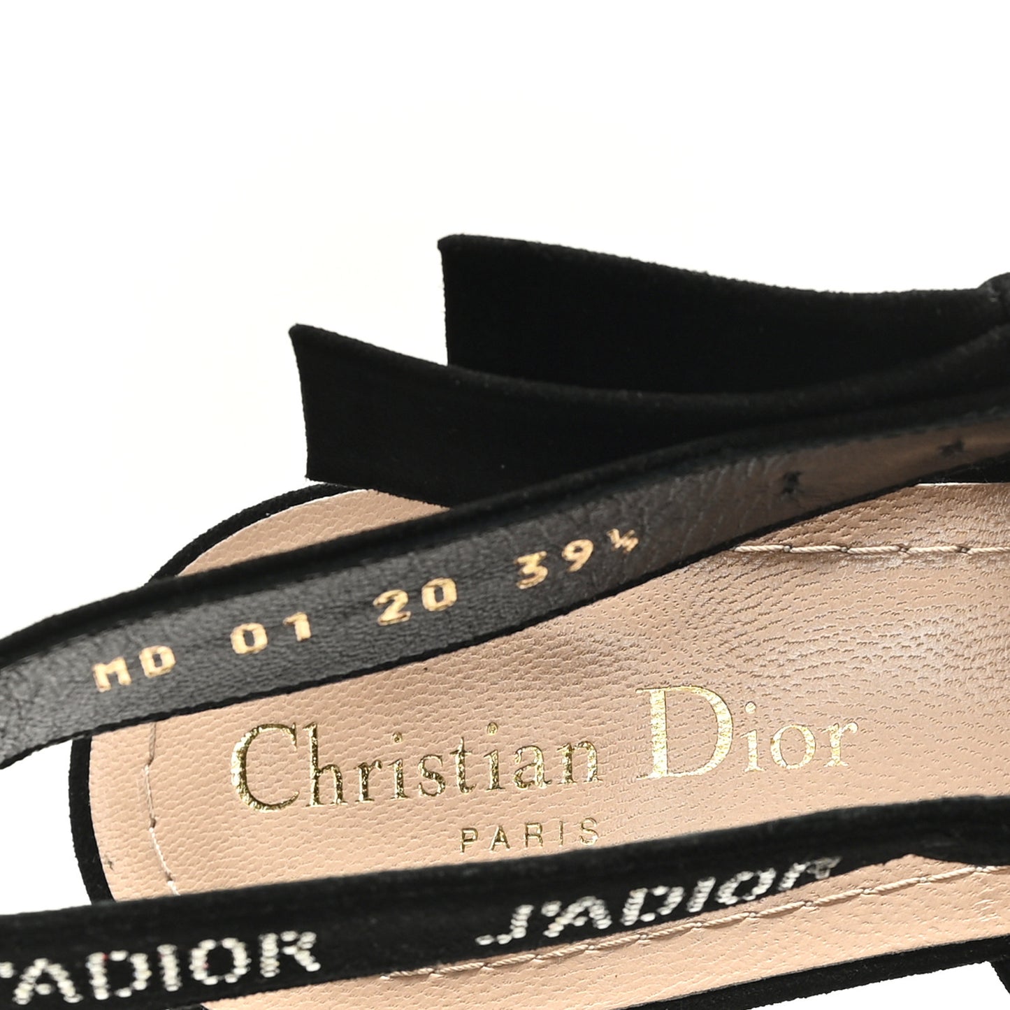 Mesh Plumetis Crystal Suede J'Adior Slingback 65mm Pumps 39.5 Nude Black