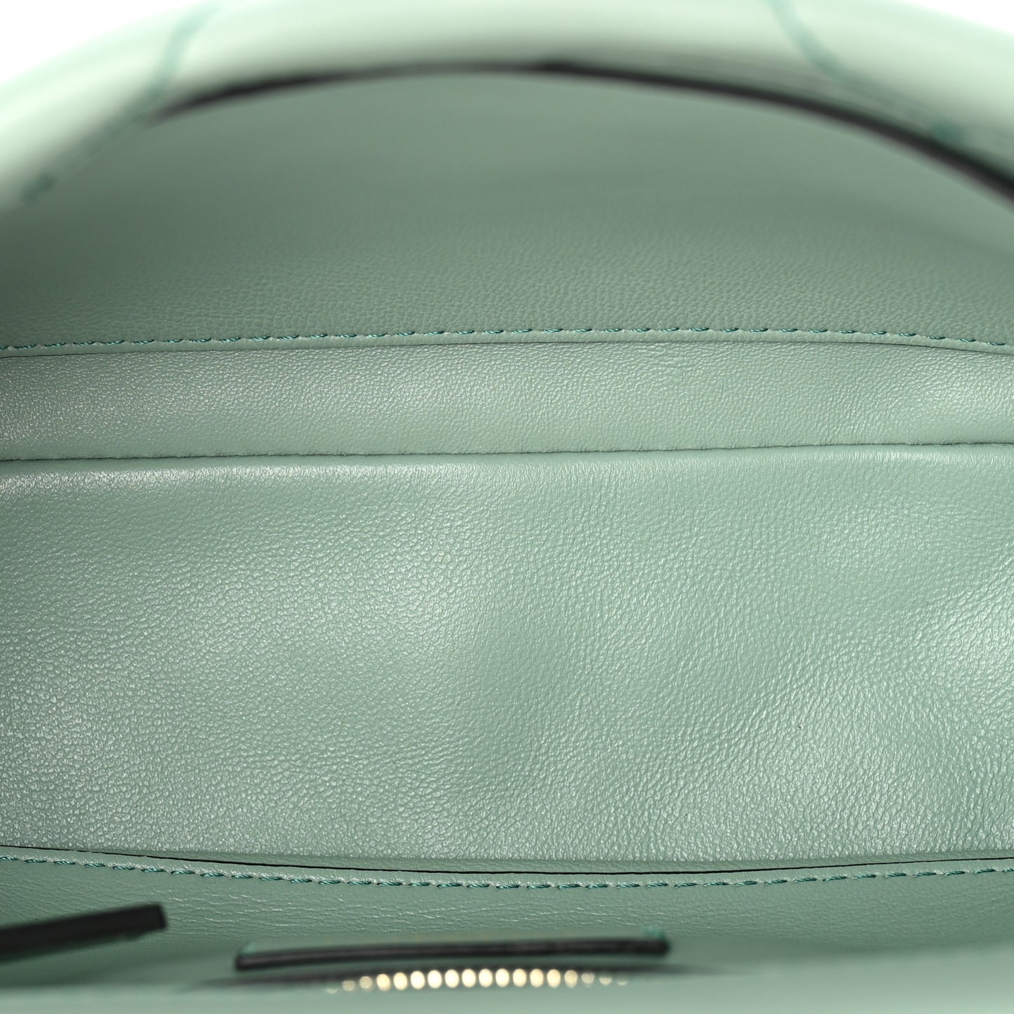 Nappa Enamel Monochrome Medium Roman Stud Shoulder Bag Morning Dew