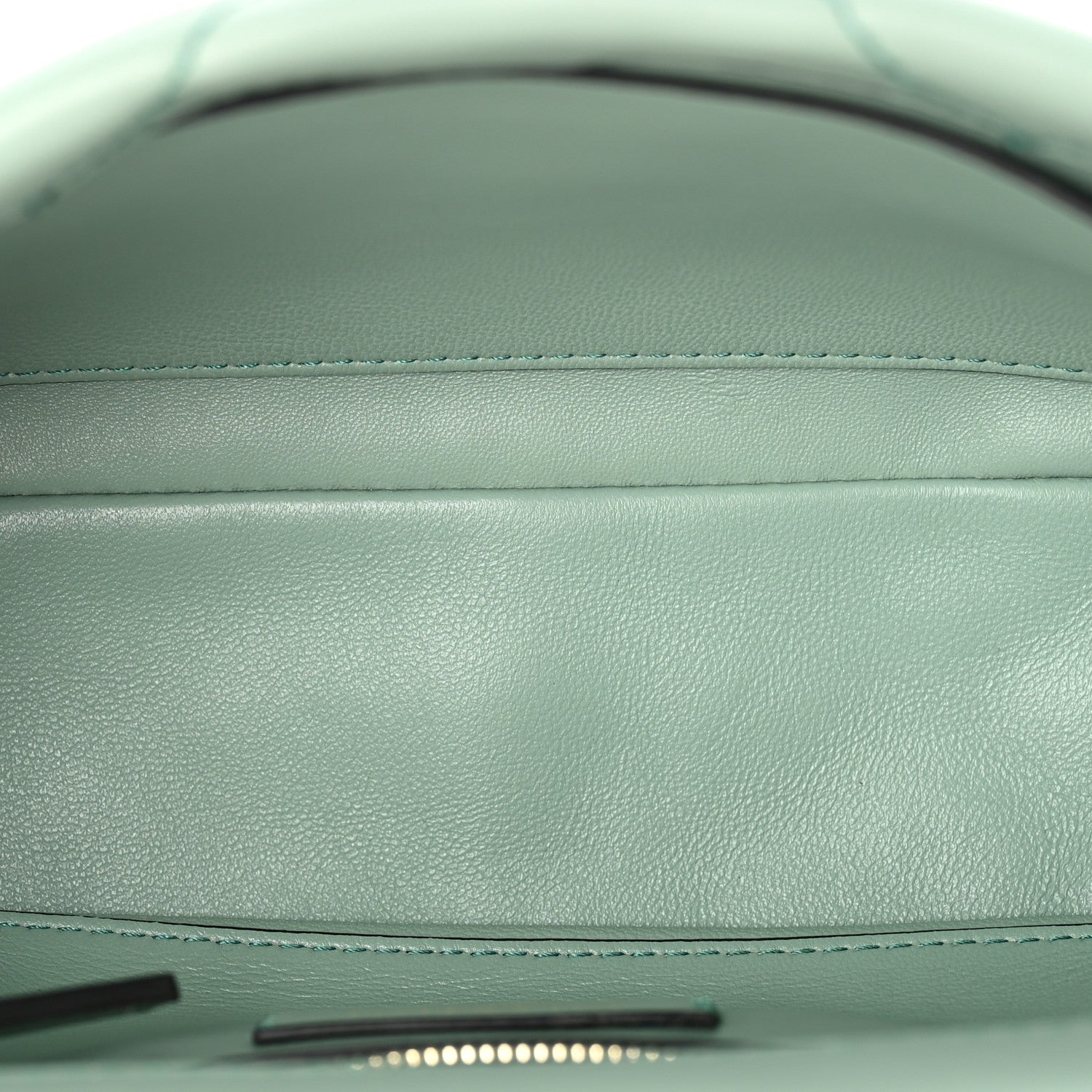 Valentino Garavani Nappa Enamel Monochrome Medium Roman Stud Shoulder Bag Morning Dew 5 of 9