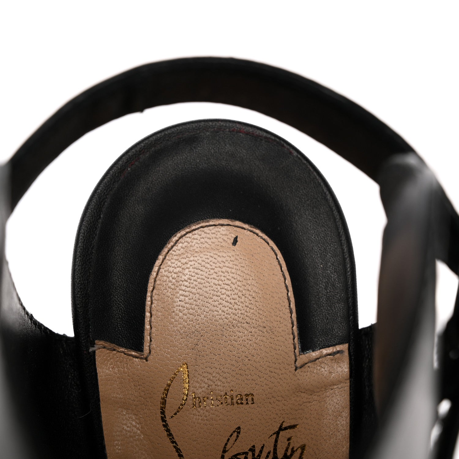 Christian Louboutin Calfskin Apron Lili 120 Pumps 38 Black 13 of 15
