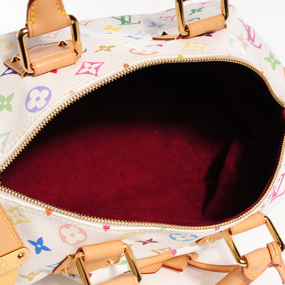 Louis Vuitton Monogram Multicolor Speedy 30 White 5 of 7