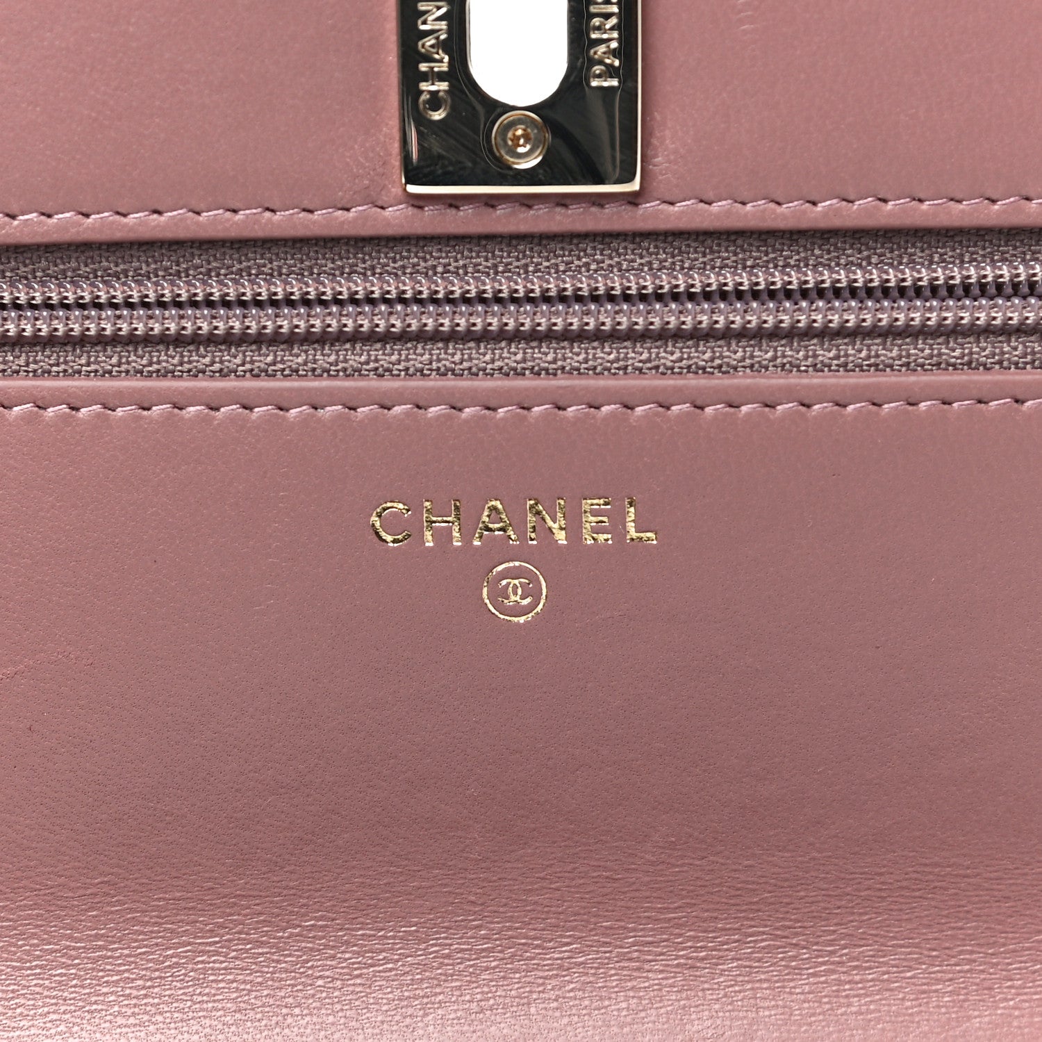 Chanel Lambskin Quilted Trendy CC Wallet On Chain WOC Nude 6 of 16