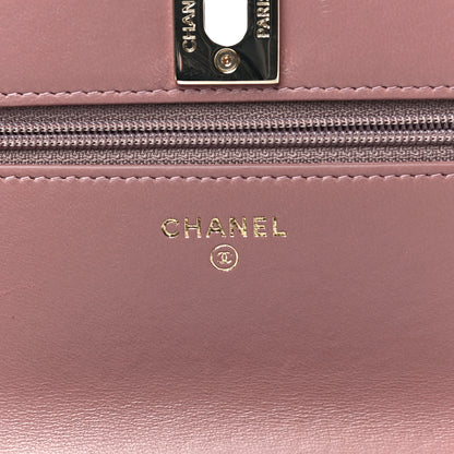 Chanel Lambskin Quilted Trendy CC Wallet On Chain WOC Nude 6 of 16