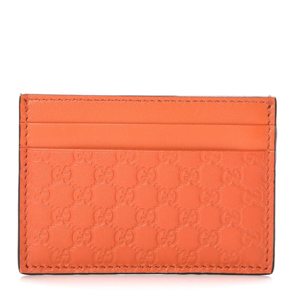 Gucci Microguccissima Card Holder Sun Orange 1 of 7