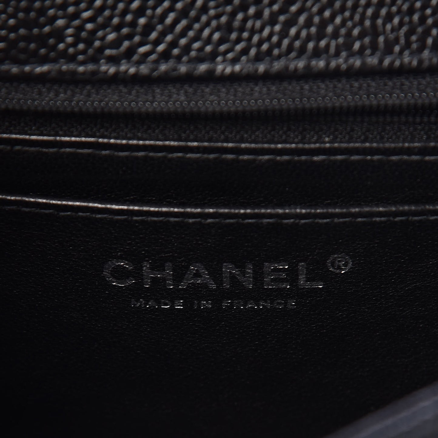 Caviar Quilted Mini Square Flap Black