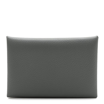 Hermes Evercolor Calvi Card Case Vert Amande 1 of 8