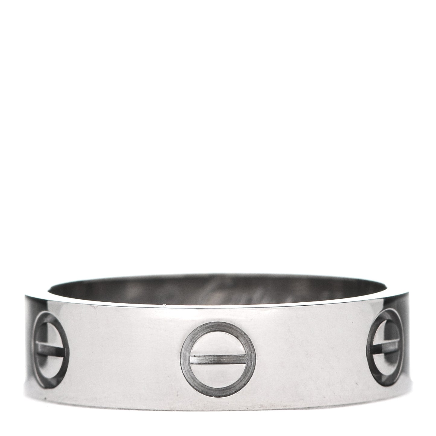 18K White Gold 5.5mm LOVE Ring 57 8