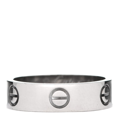 Cartier 18K White Gold 5.5mm LOVE Ring 57 8 1 of 4