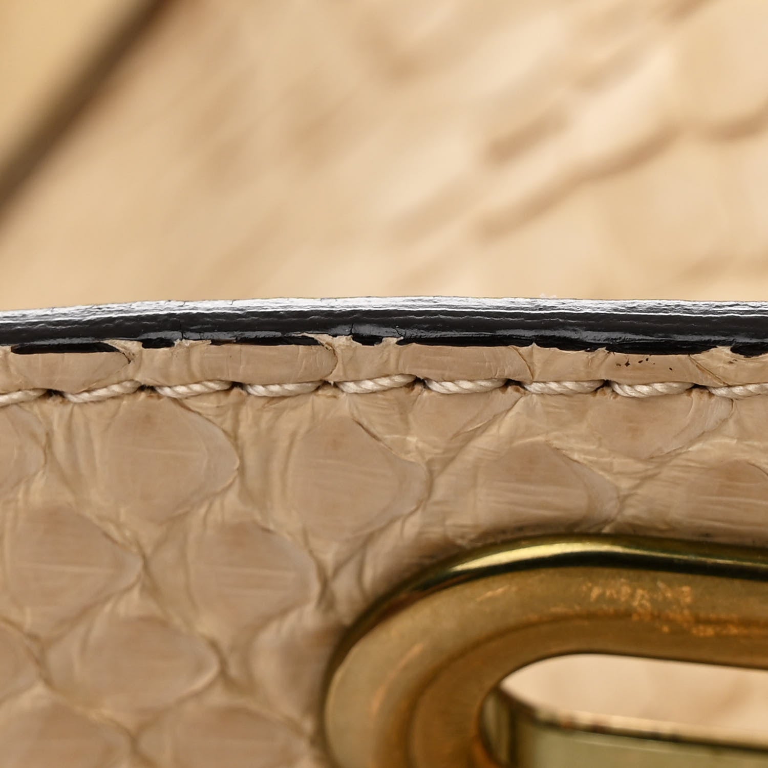 Chloe Snakeskin Medium Paraty Beige 13 of 17