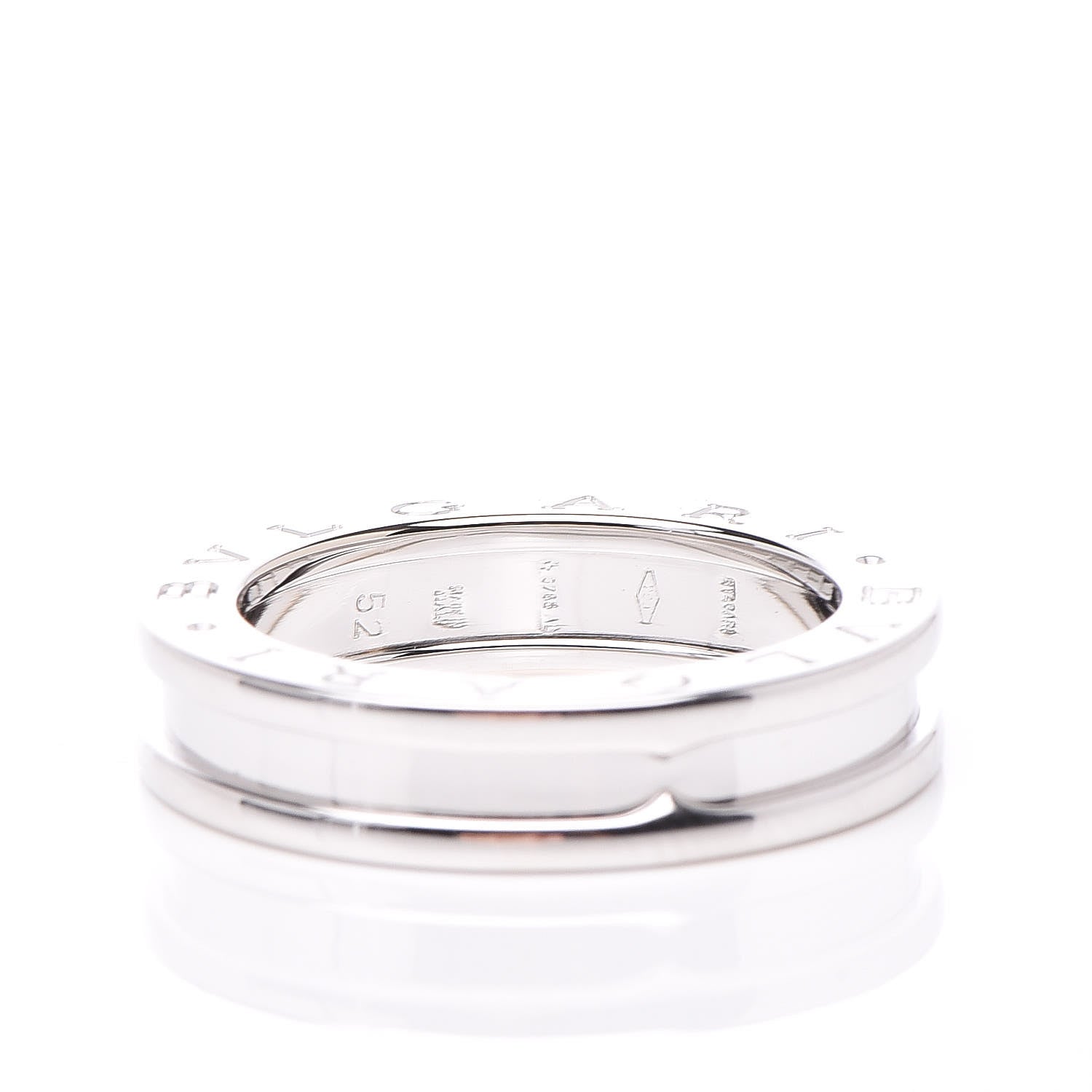 Tiffany BULGARI 18K White Gold B.Zero1 One-Band Ring 52 6 5 of 5