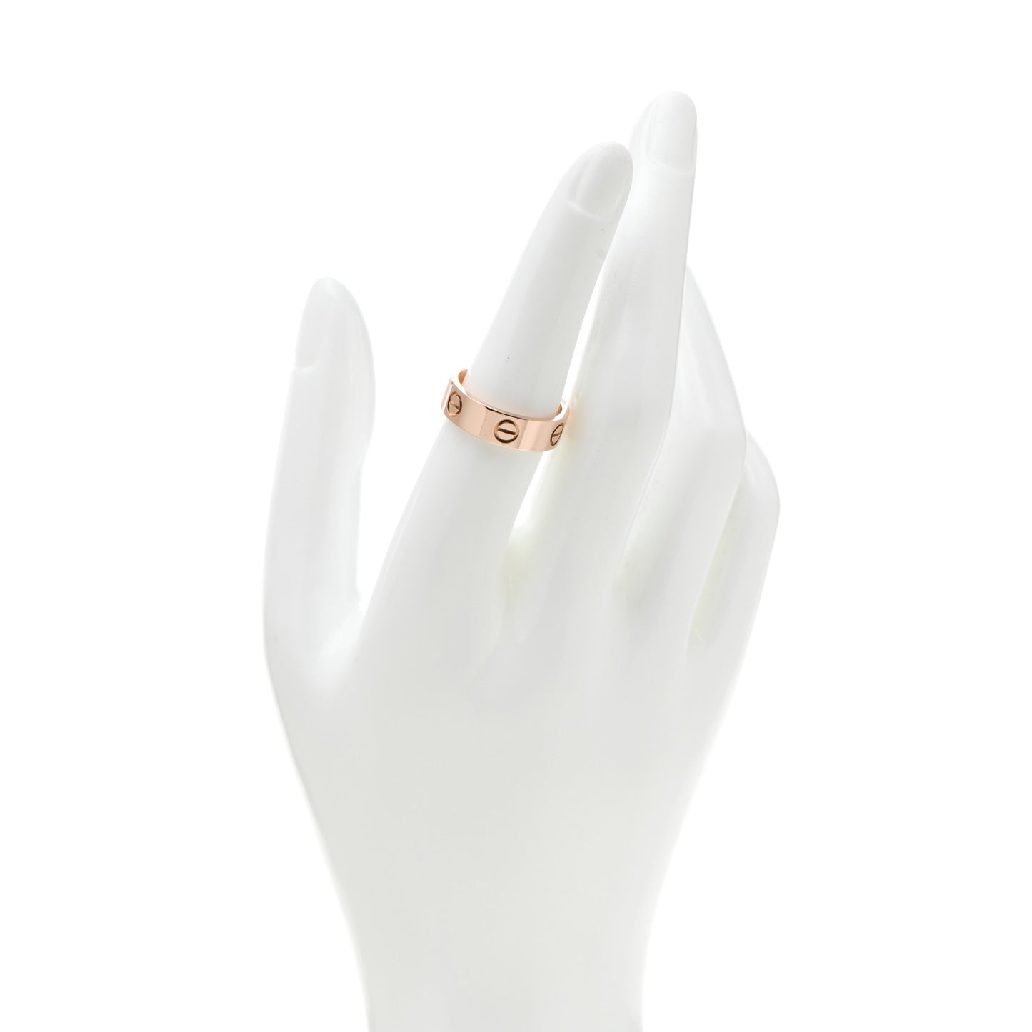 18K Pink Gold 5.5mm LOVE Ring 54 6.75