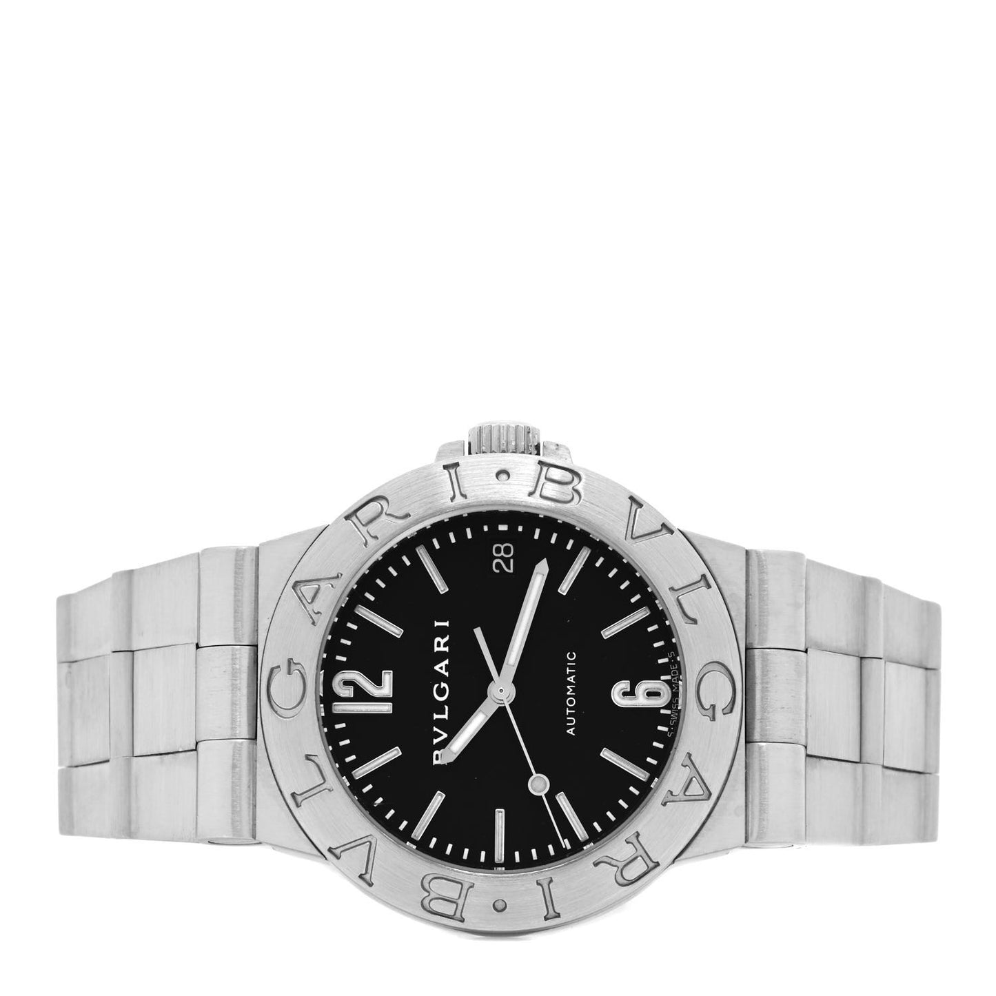 Stainless Steel 35mm Diagono Automatic Watch Black