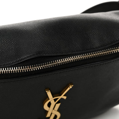 Saint Laurent Grain De Poudre Monogram Belt Bag Black 11 of 12