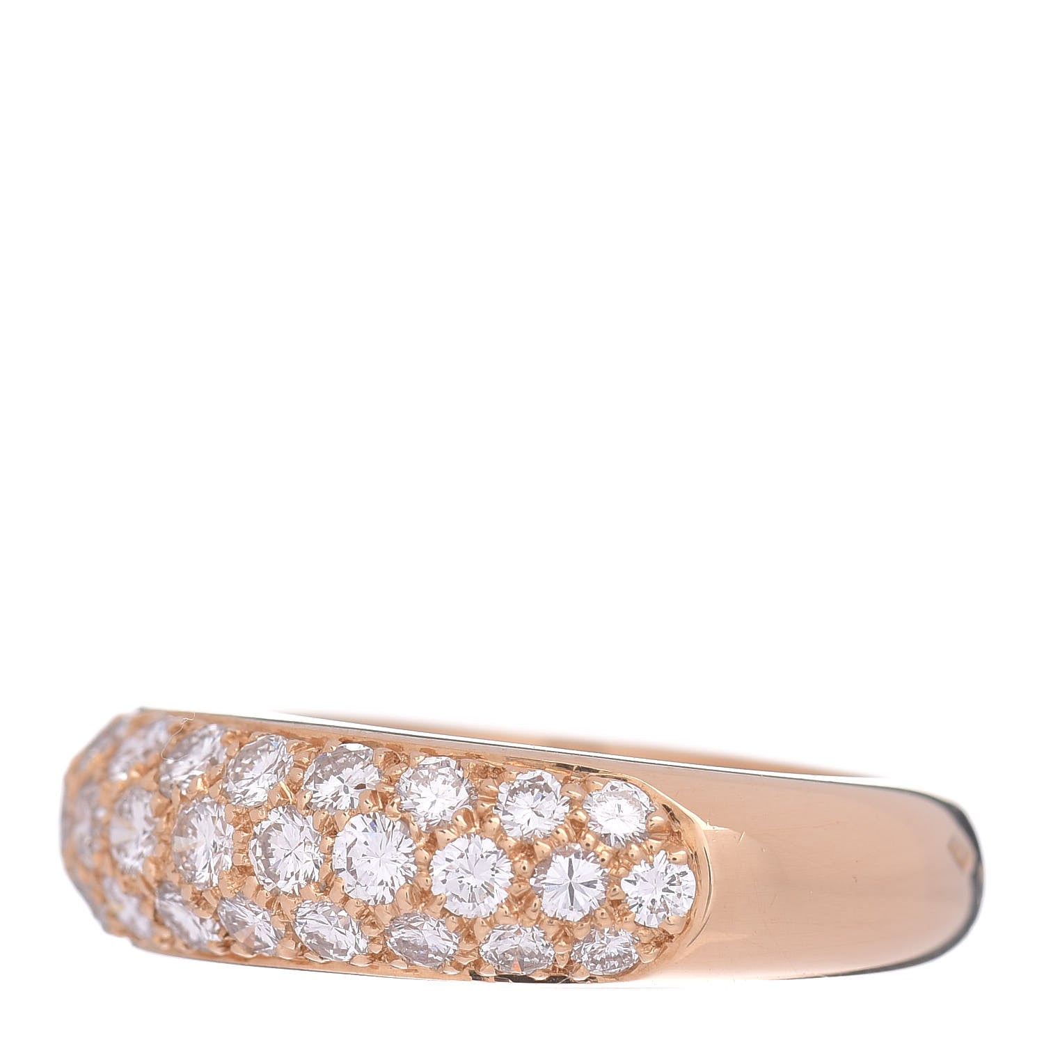 Cartier 18K Yellow Gold Diamond 6mm Etincelle de Band Ring 52 6 4 of 5