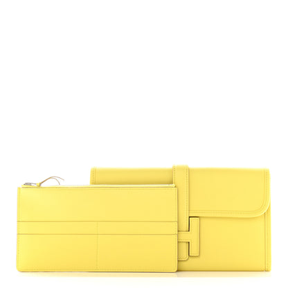 Hermes Swift Jige Duo Clutch Lime 3 of 12