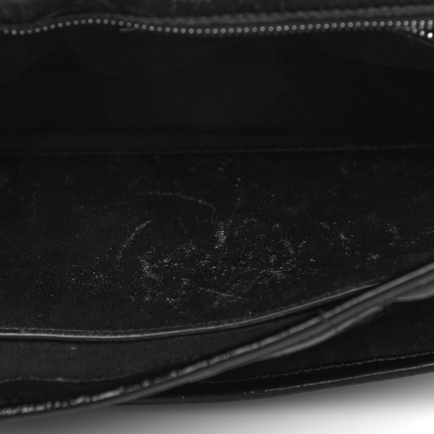 Saint Laurent Patent Crocodile Embossed Lambskin Monogram Medium Niki Chain Satchel Black 14 of 19
